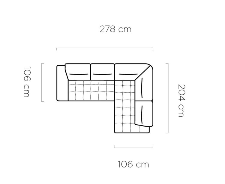 Canapé d'Angle Compact  – Confort Personnalisé avec Appuis-tête réglables et profondeur d'assise modulable électriquement