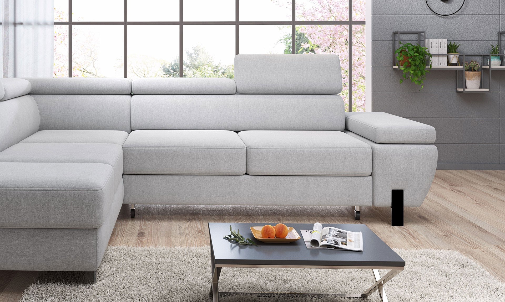 Canapé d’angle – Design moderne, convertible avec rangement, disponible en format Mini ou L