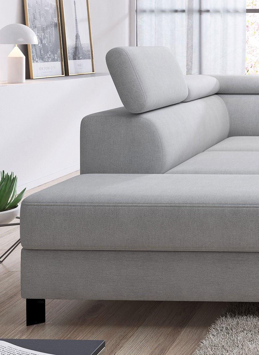 Canapé d’angle – Design moderne, convertible avec rangement, disponible en format Mini ou L