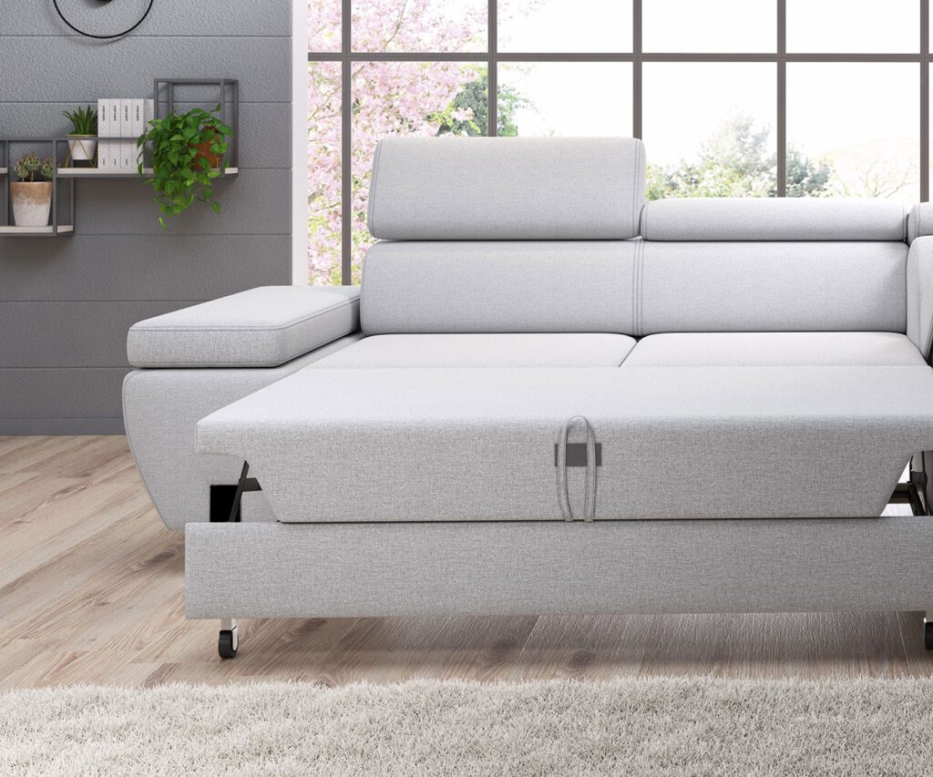 Canapé d’angle – Design moderne, convertible avec rangement, disponible en format Mini ou L
