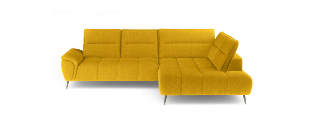 Canapé d’angle – Convertible avec rangement, têtières réglables & design moderne (S, L, XL)