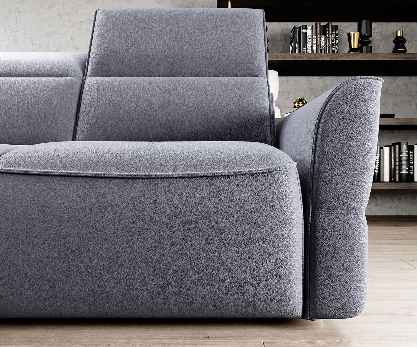 Canapé d'Angle Convertible - Design Moderne, Confort Optimal, Disponible en 3 Tailles | Canapé Réversible avec Coffre de Rangement