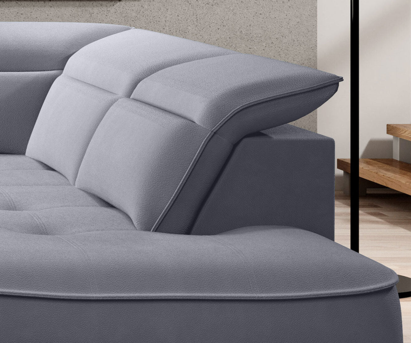 Canapé d'Angle Convertible - Design Moderne, Confort Optimal, Disponible en 3 Tailles | Canapé Réversible avec Coffre de Rangement