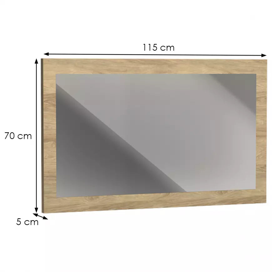 Miroir Moderne avec Cadre Lumineux