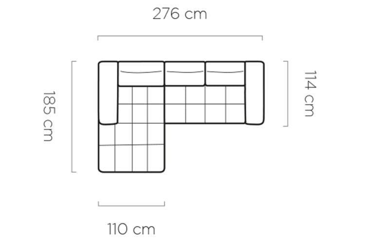 Canapé d’angle – Convertible avec rangement, têtières réglables & design moderne (S, L, XL)
