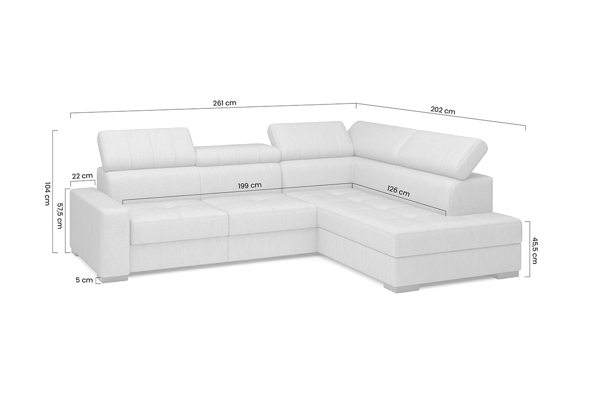 Canapé d’Angle Convertible  avec fonction couchage – Élégance et Fonctionnalité